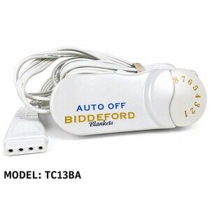 Biddeford TC13BA 4 Prong Analog Heated Electric Blanket Controller with Auto-off